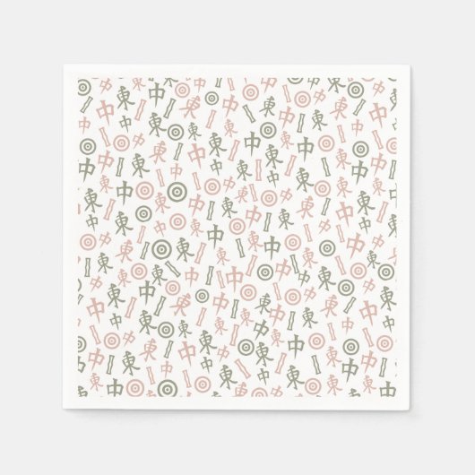 Mahjong-symbolen Servet (Voorkant)