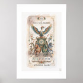 Mahjong Tarot De Strijdwagen Poster (Voorkant)