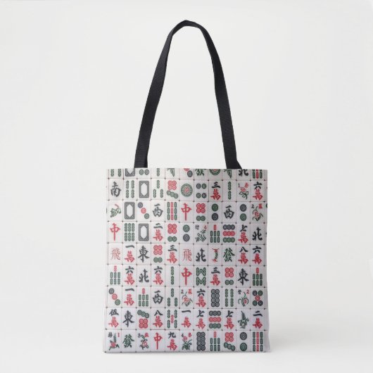 Mahjong-tas Tote Bag (Voorkant)
