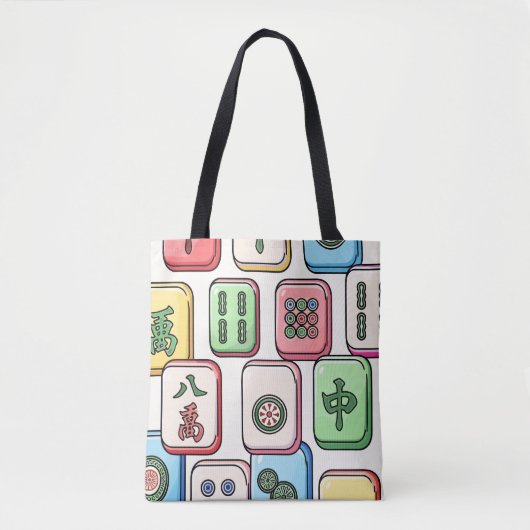 Mahjong-tas Tote Bag (Voorkant)