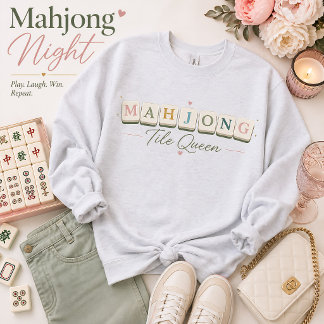 Mahjong Tegel Koningin Schattig Trui