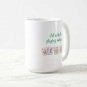 Mahjong Tegel Mok, Heldere Kleur Tegels Koffiemok (Voorkant rechts)