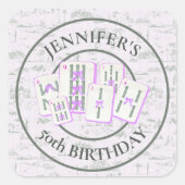 Mahjong Tegel Sticker voor Mahjong Party Decor (Voorkant)