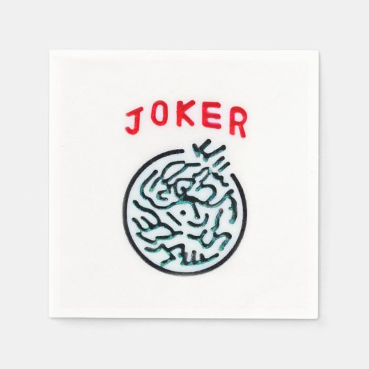 MahJong tegel symbool Joker Servet (Voorkant)
