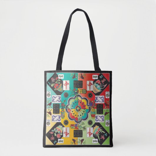 Mahjong Tegel Tote Tas (Voorkant)
