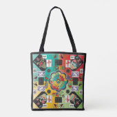 Mahjong Tegel Tote Tas (Achterkant)