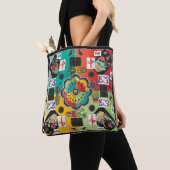 Mahjong Tegel Tote Tas (Dichtbij)