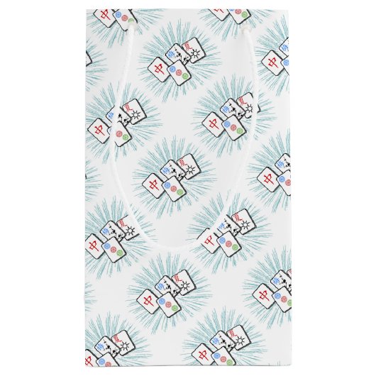 Mahjong Tegels Blue Klein Cadeauzakje (Achterkant)