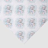 Mahjong Tegels Blue Tissuepapier (Detail)