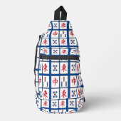 Mahjong Tegels Design Sling Bag (Voorkant)