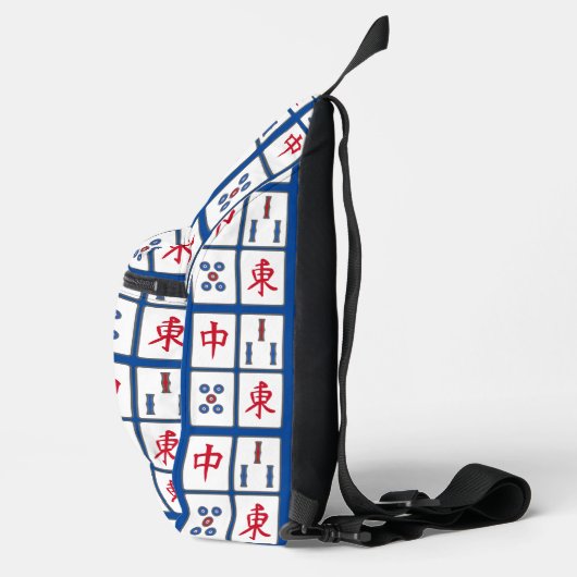 Mahjong Tegels Design Sling Bag (Rechts)