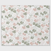 Mahjong tegels en dobbelstenen cadeaupapier (Vlak)