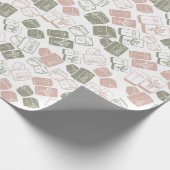 Mahjong tegels en dobbelstenen cadeaupapier (Hoek)