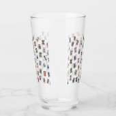 MahJong tegels en symboolpatronen Glas (Links)