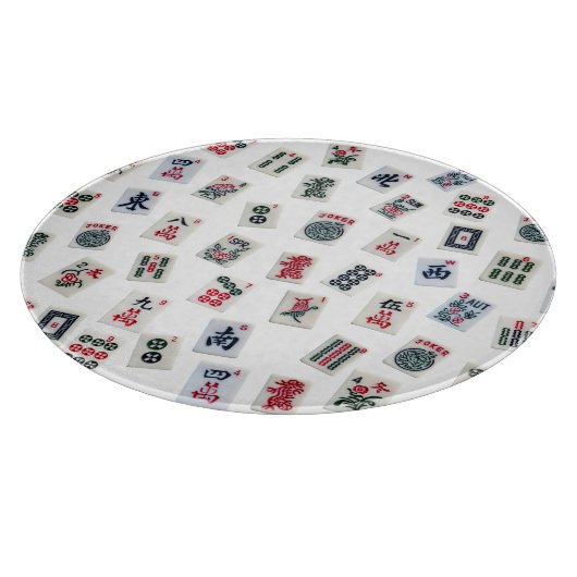 MahJong tegels en symboolpatronen Snijplank (Hoek)