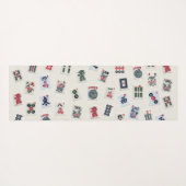 MahJong tegels fotografie op badge achtergrond Yogamat (Achterkant (horizontaal))