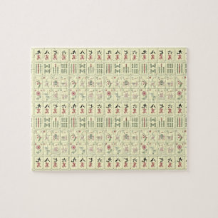 Mahjong Tegels Jigzaag Puzzle Legpuzzel