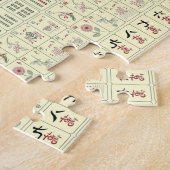 Mahjong Tegels Jigzaag Puzzle Legpuzzel (Zijkant)