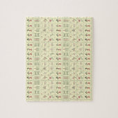 Mahjong Tegels Jigzaag Puzzle Legpuzzel (Verticaal)
