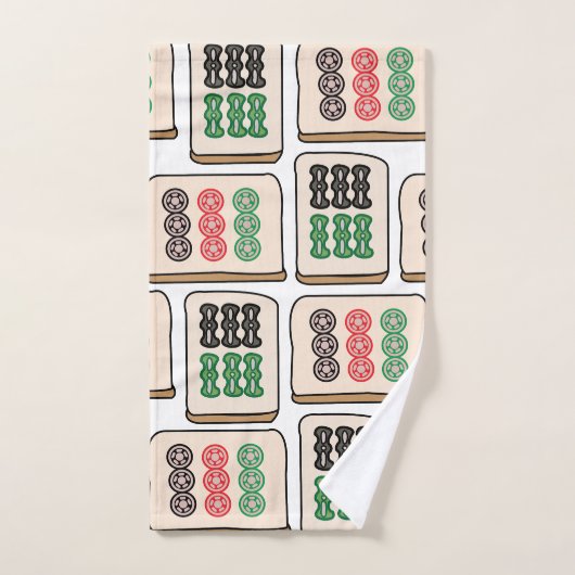 Mahjong Tegels Luck Strategy Player Fans Bad Handdoek (Handdoek)