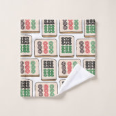 Mahjong Tegels Luck Strategy Player Fans Bad Handdoek (Wasdoekje)