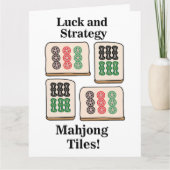 Mahjong Tegels Luck Strategy Player Fans Kaart (Voorkant)