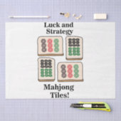 Mahjong Tegels Luck Strategy Player Fans Tissuepapier (Craft)