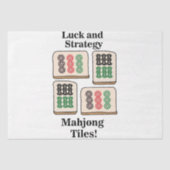 Mahjong Tegels Luck Strategy Player Fans Tissuepapier (Voorkant)