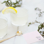 Mahjong Tegels Monogram Lavender Kartonnen Onderzetters