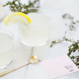 Mahjong Tegels Monogram Lavender Kartonnen Onderzetters