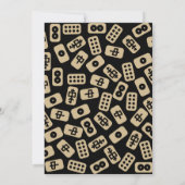 Mahjong tegels - partijuitnodiging kaart (Achterkant)