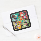 Mahjong Tegels Stickers (Envelop)