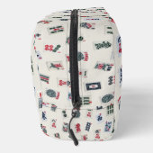 Mahjong tegels symbolen ontwerp op badge toilettasje (Rechts)