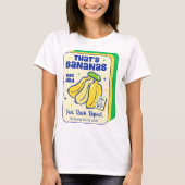 Mahjong That's Bananas Game Tile T-Shirt (Voorkant)