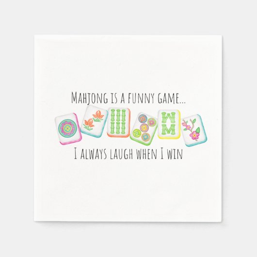 Mahjong-thema Papier servet (Voorkant)