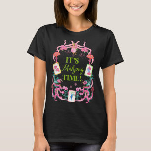 Mahjong tijd coquette strik esthetisch mah jong sp t-shirt