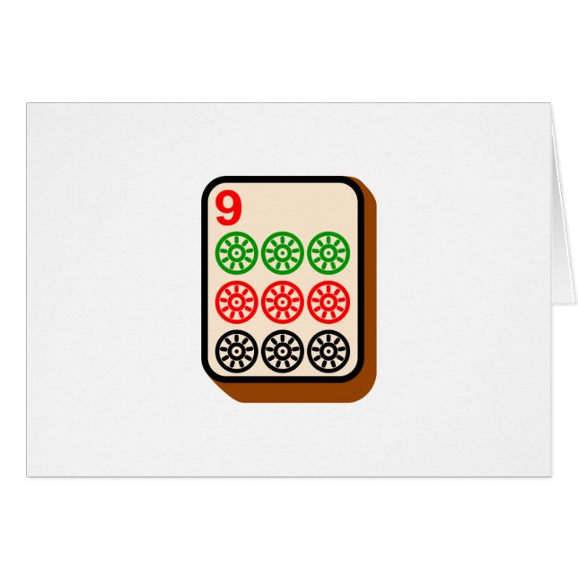 Mahjong Tile (Voorkant Horizontaal)