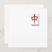 Mahjong Tile Gebaseerd Chinees gameplay Gamble Ch Kaart (Voorkant / Achterkant)