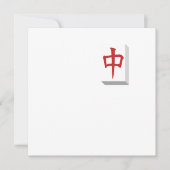 Mahjong Tile Gebaseerd Chinees gameplay Gamble Ch Kaart (Voorkant)