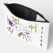 Mahjong Tile Zipped Bag Etui (Open)