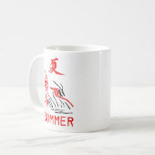Mahjong Tile, zomer, op witte achtergrond Koffiemok (Voorkant links)