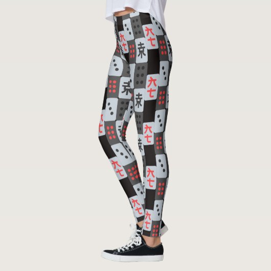 Mahjong Tiled Pattern Leggings (Links)