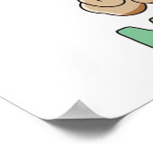 Mahjong Tiles and Clouds Cartoon Poster (Hoek)