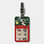 Mahjong tiles bagagelabel (Voorkant verticaal)