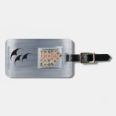 Mahjong tiles bagagelabel (Voorkant horizontaal)