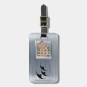 Mahjong tiles bagagelabel (Voorkant verticaal)