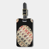 Mahjong tiles bagagelabel (Voorkant verticaal)