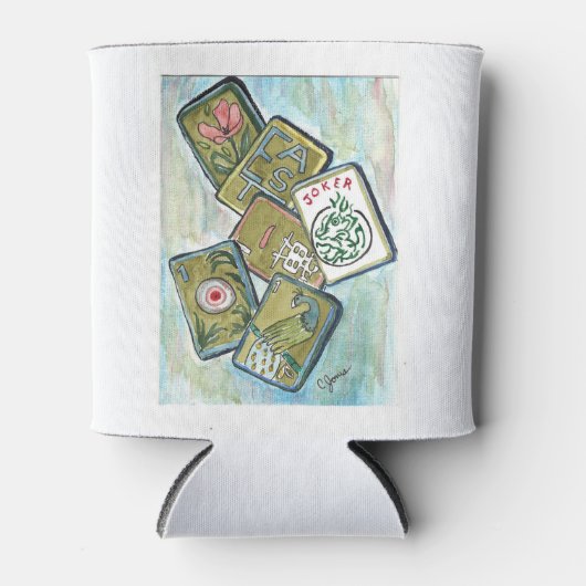 Mahjong Tiles Blikjeskoeler (Voorkant)