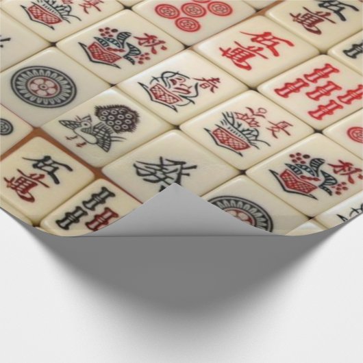Mahjong tiles cadeaupapier (Hoek)