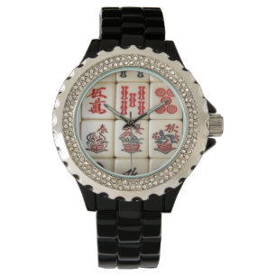 Mahjong tiles horloge